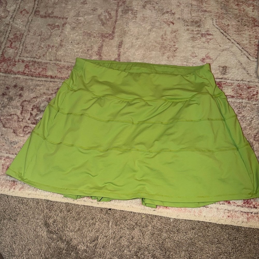 Lime Green Athletic Skort